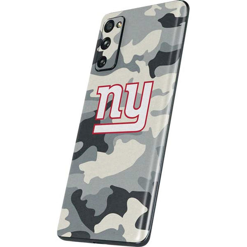 NFL New York Giants Camo Galaxy S20 Fan Edition Skin