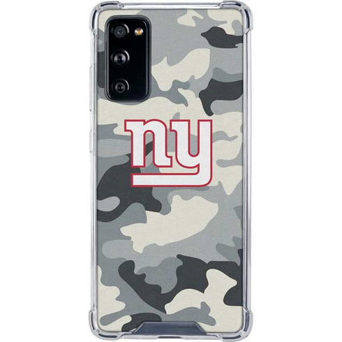 NFL New York Giants Camo Galaxy S20 FE Clear Case