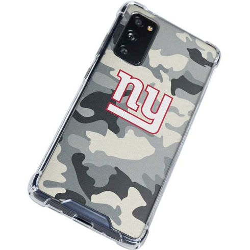 NFL New York Giants Camo Galaxy S20 FE Clear Case