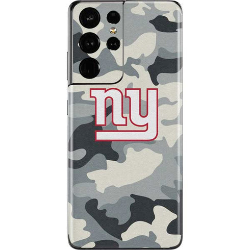 NFL New York Giants Camo Galaxy S21 Ultra 5G Skin