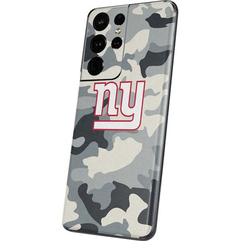 NFL New York Giants Camo Galaxy S21 Ultra 5G Skin