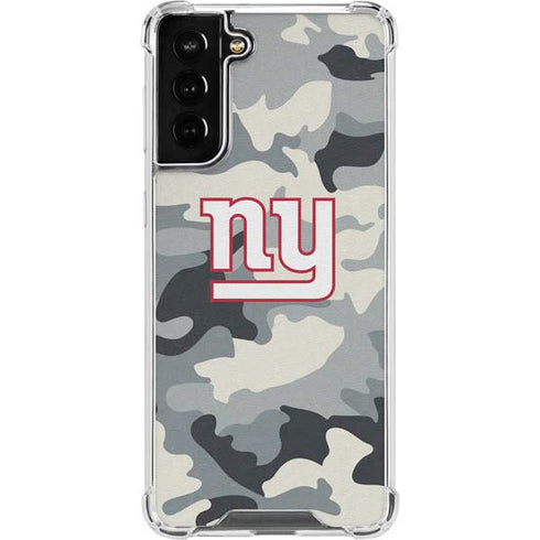 NFL New York Giants Camo Galaxy S22 Plus Clear Case