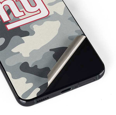 NFL New York Giants Camo Galaxy S22 Plus Skin
