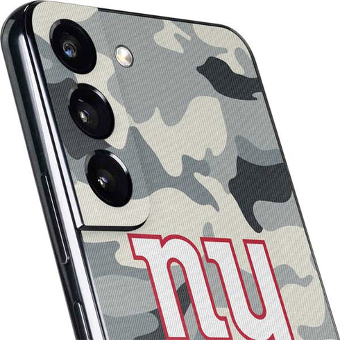 NFL New York Giants Camo Galaxy S22 Skin