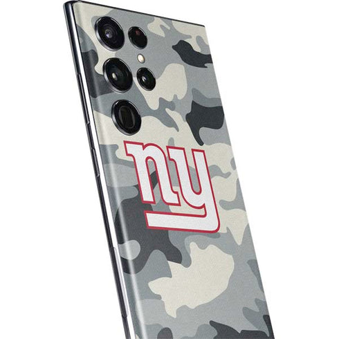 NFL New York Giants Camo Galaxy S22 Ultra Skin