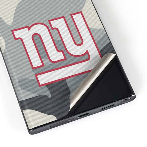 NFL New York Giants Camo Galaxy S23 Ultra Skin