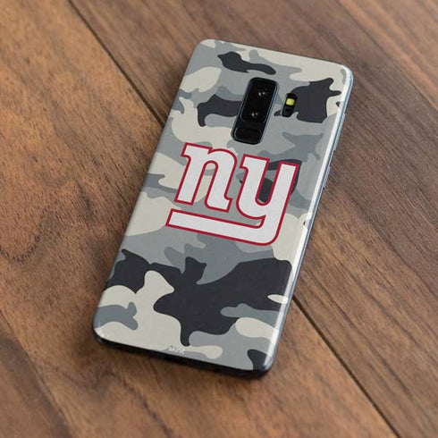 NFL New York Giants Camo Galaxy S9 Plus Skin