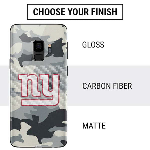 NFL New York Giants Camo Galaxy S9 Skin