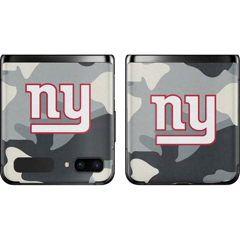 NFL New York Giants Camo Galaxy Z Flip Skin