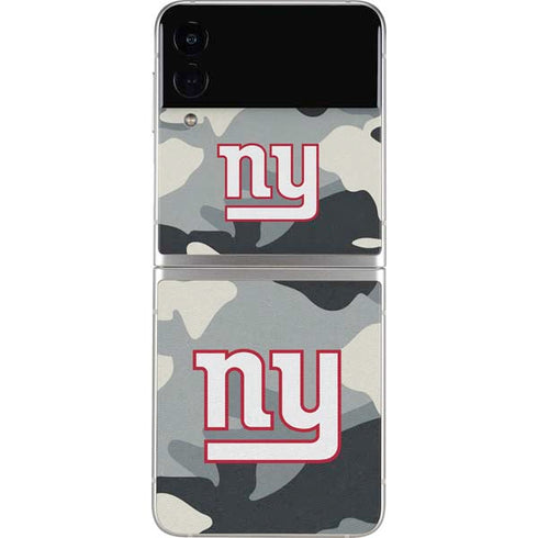 NFL New York Giants Camo Galaxy Z Flip3 5G Skin