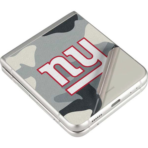 NFL New York Giants Camo Galaxy Z Flip3 5G Skin