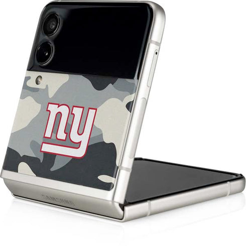 NFL New York Giants Camo Galaxy Z Flip3 5G Skin