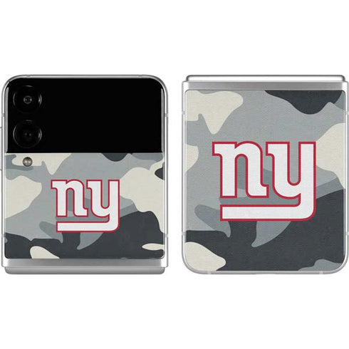 NFL New York Giants Camo Galaxy Z Flip4 5G Skin