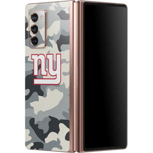 NFL New York Giants Camo Galaxy Z Fold2 5G Skin