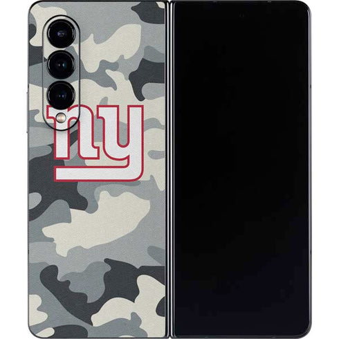 NFL New York Giants Camo Galaxy Z Fold4 5G Skin