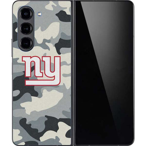 NFL New York Giants Camo Galaxy Z Fold5 5G Skin