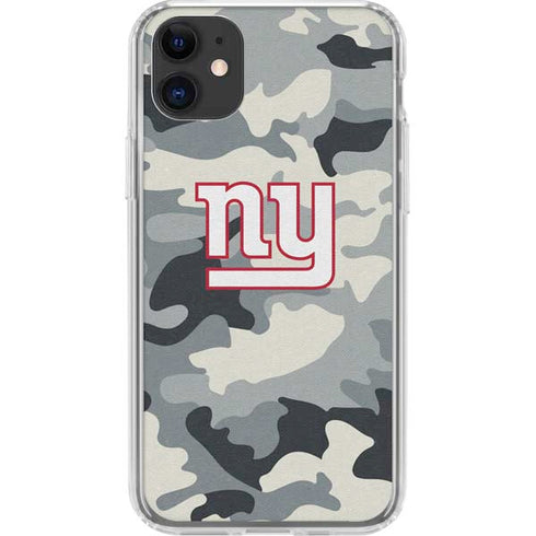 NFL New York Giants Camo iPhone 11 Clear Case