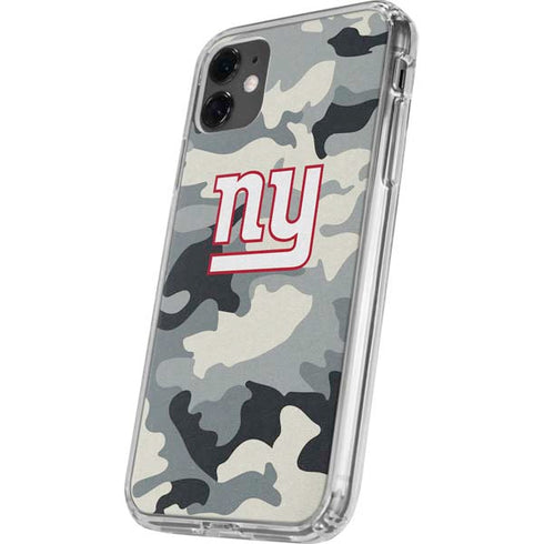NFL New York Giants Camo iPhone 11 Clear Case