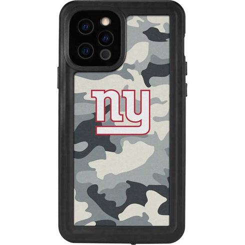 NFL New York Giants Camo iPhone 12 Pro Waterproof Case