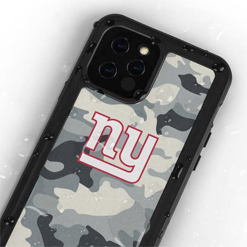 NFL New York Giants Camo iPhone 12 Pro Waterproof Case