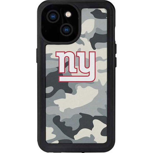 NFL New York Giants Camo iPhone 13 Mini Waterproof Case