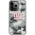 NFL New York Giants Camo iPhone 13 Pro Clear Case
