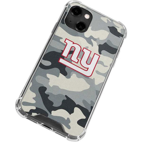 NFL New York Giants Camo iPhone 14 Clear Case