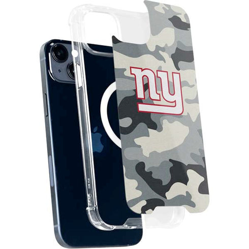 NFL New York Giants Camo iPhone 15 Plus MagSafe Case