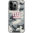 NFL New York Giants Camo iPhone 15 Pro Clear Case