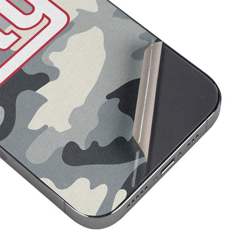 NFL New York Giants Camo iPhone 14 Pro Max Skin