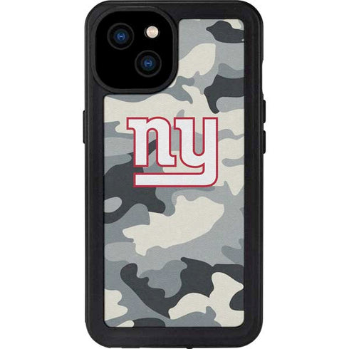 NFL New York Giants Camo iPhone 15 Plus Waterproof Case