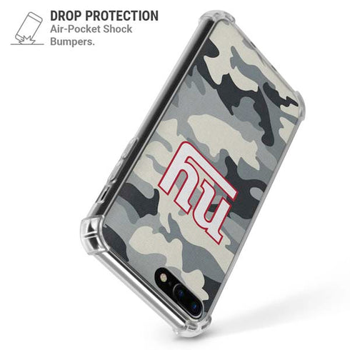 NFL New York Giants Camo iPhone 7/8 Plus Clear Case
