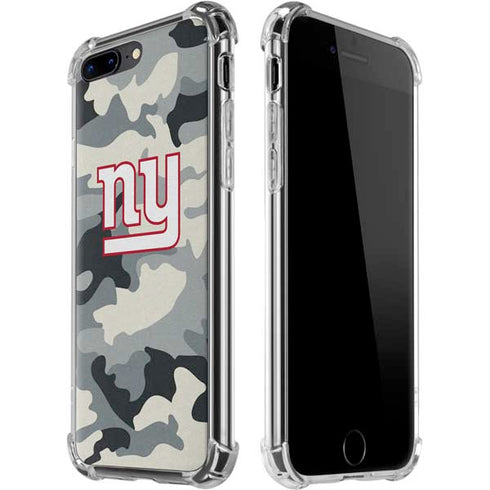NFL New York Giants Camo iPhone 7/8 Plus Clear Case