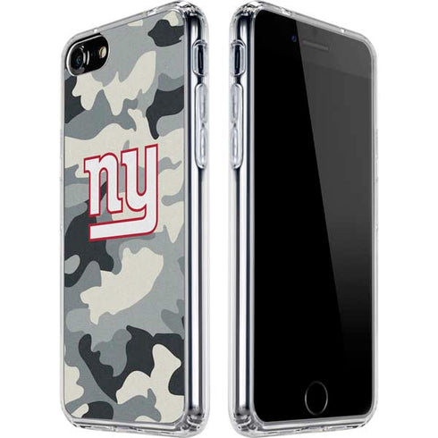 NFL New York Giants Camo iPhone SE (2nd & 3rd Gen) Clear Case