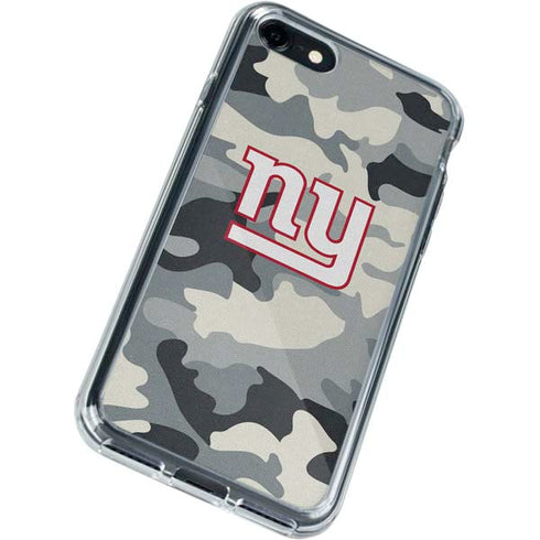 NFL New York Giants Camo iPhone SE (2nd & 3rd Gen) Clear Case
