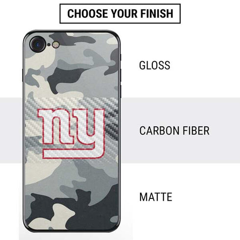 NFL New York Giants Camo iPhone SE (2nd & 3rd Gen) Skin
