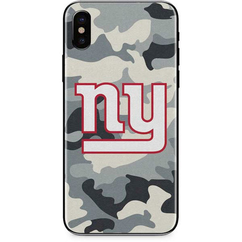 NFL New York Giants Camo iPhone XS Max Skin