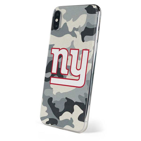 NFL New York Giants Camo iPhone XS Skin