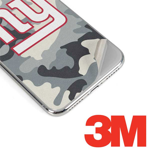 NFL New York Giants Camo iPhone XS Skin