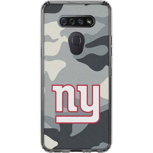 NFL New York Giants Camo LG K51/Q51 Clear Case