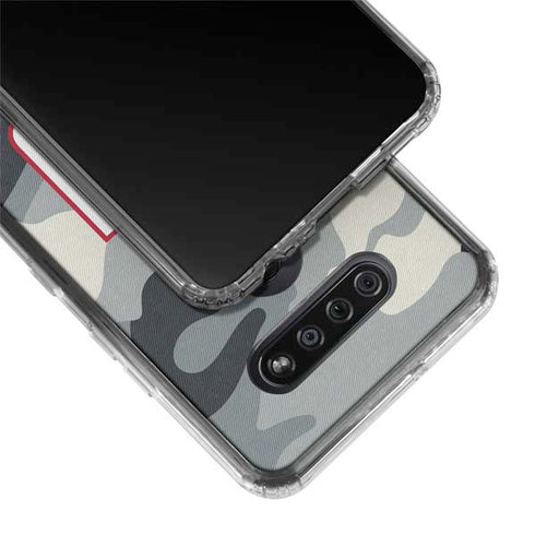 NFL New York Giants Camo LG K51/Q51 Clear Case