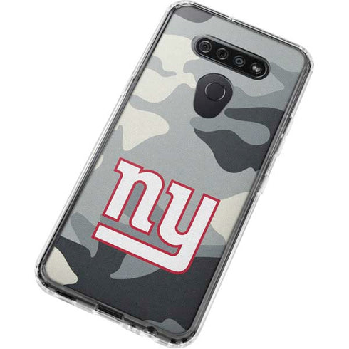 NFL New York Giants Camo LG K51/Q51 Clear Case
