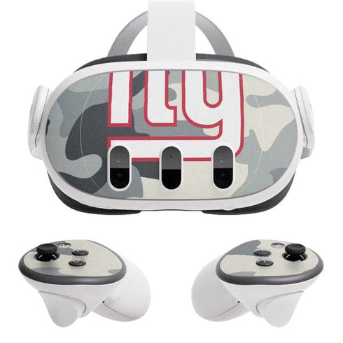 NFL New York Giants Camo Meta Quest 3 Skin