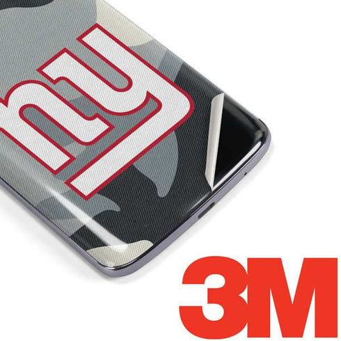 NFL New York Giants Camo Moto E5 Plus Skin