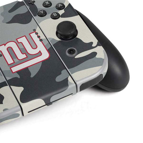 NFL New York Giants Camo Nintendo Switch OLED (2021) Skin