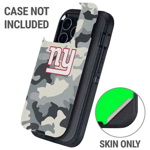 NFL New York Giants Camo Otterbox Defender iPhone Skin