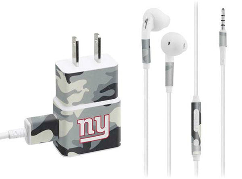 NFL New York Giants Camo Phone Charger Skin