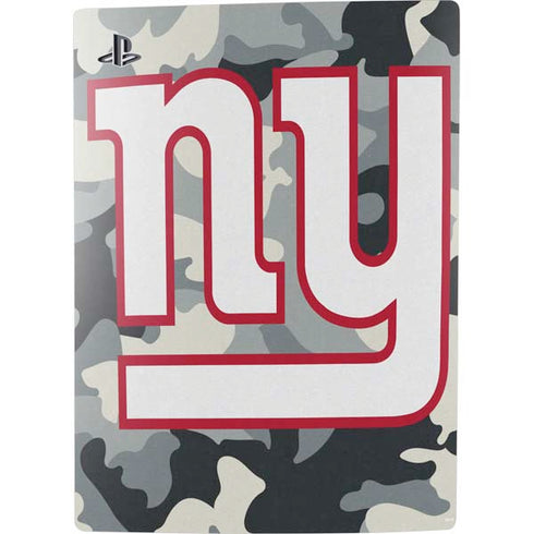 NFL New York Giants Camo PS5 Console Skin