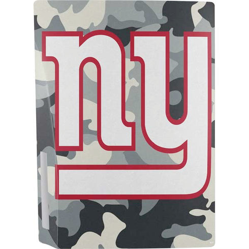 NFL New York Giants Camo PS5 Console Skin