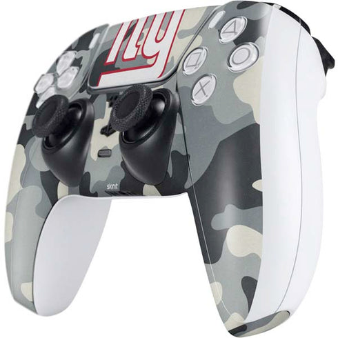 NFL New York Giants Camo PS5 Controller Skin